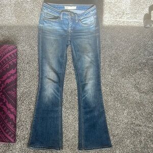 BKE Blue Flare Wide Leg Jeans